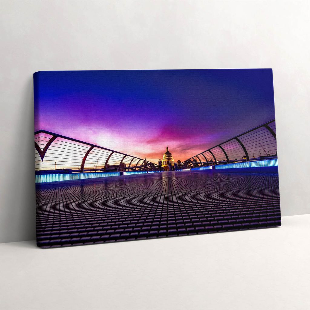 Kathedrale von St. Paul in London – Leinwandbild Wandbild – 60x40 cm – Leinwandbilder – Wandbilder – Schlafzimmer – Flur