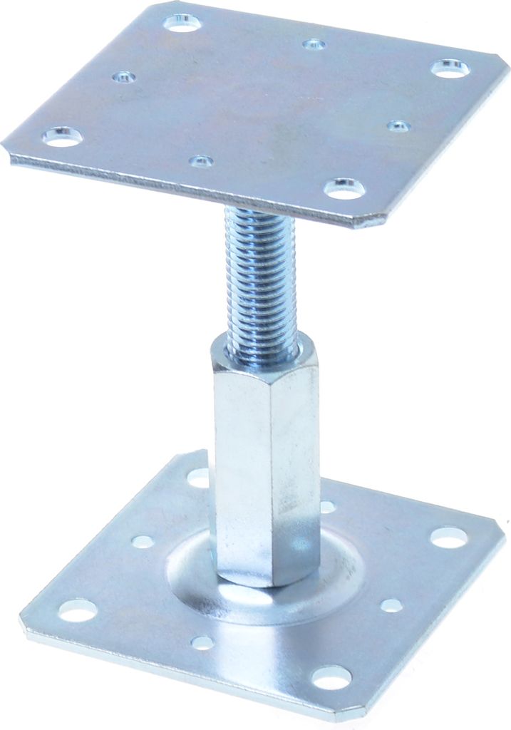 Aqbau® Pfostenträger Stützenfuss 110x110mm höhenverstellbar Produktbild 