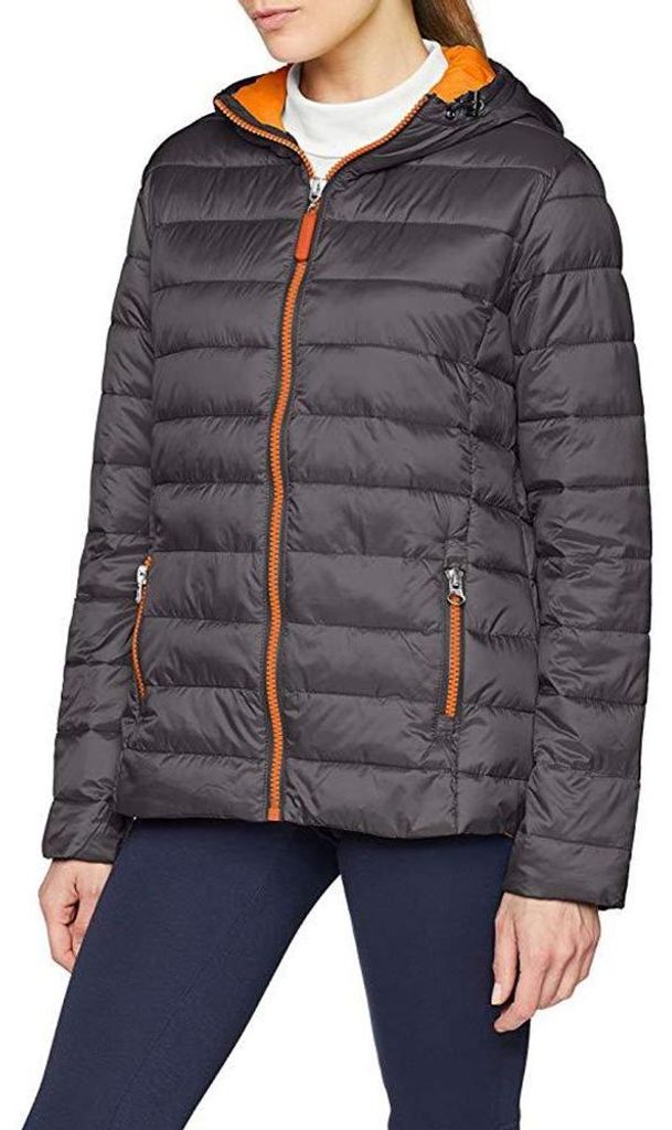 Result Urban Snowbird Damen Steppjacke mit Kapuze FK654 (M) (Grau/Orange)