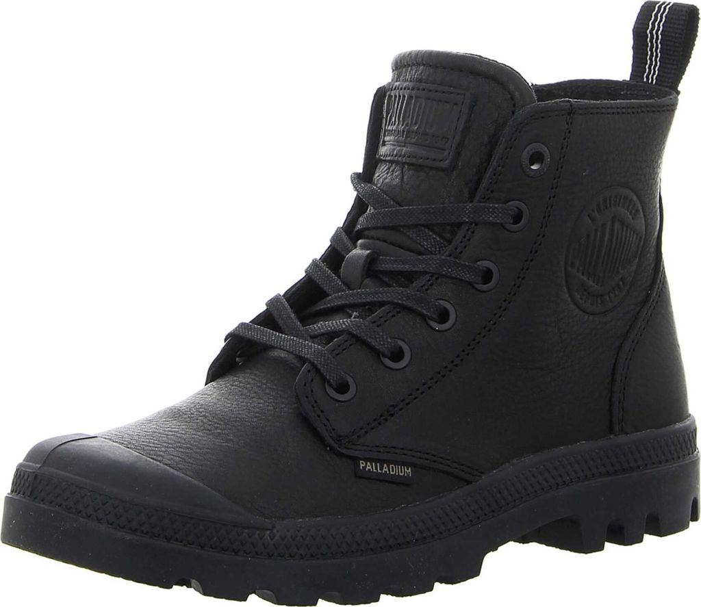 Palladium - Pampa Zip Leather Ess - Schwarze Lederschuhe