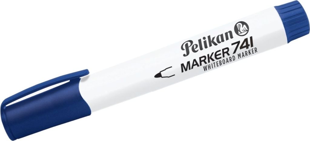 Pelikan 741, 10 Stück(e), Blau, Rundspitze, Blau, Weiß, Produktbild 
