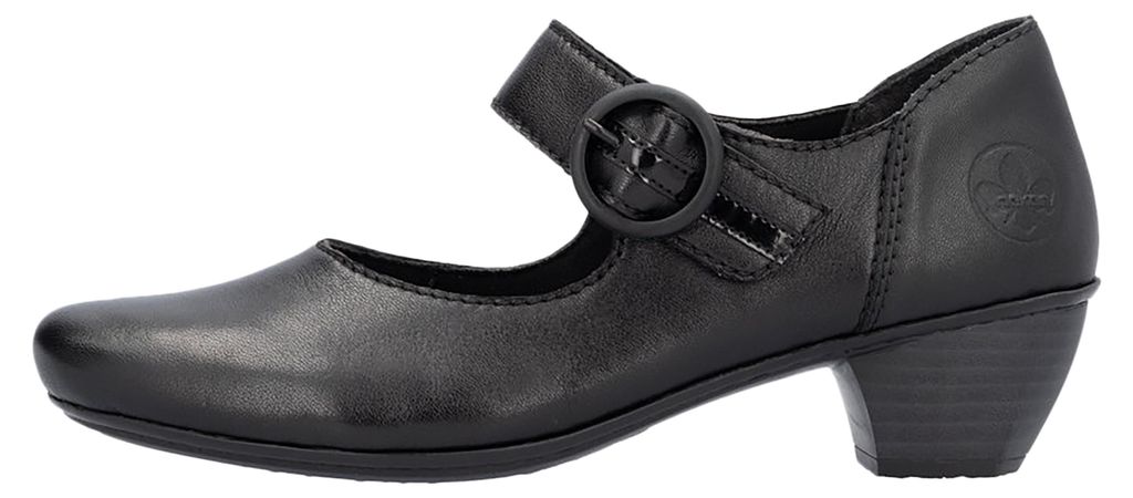 Ballerine con tacco in pelle Immagine del prodotto 