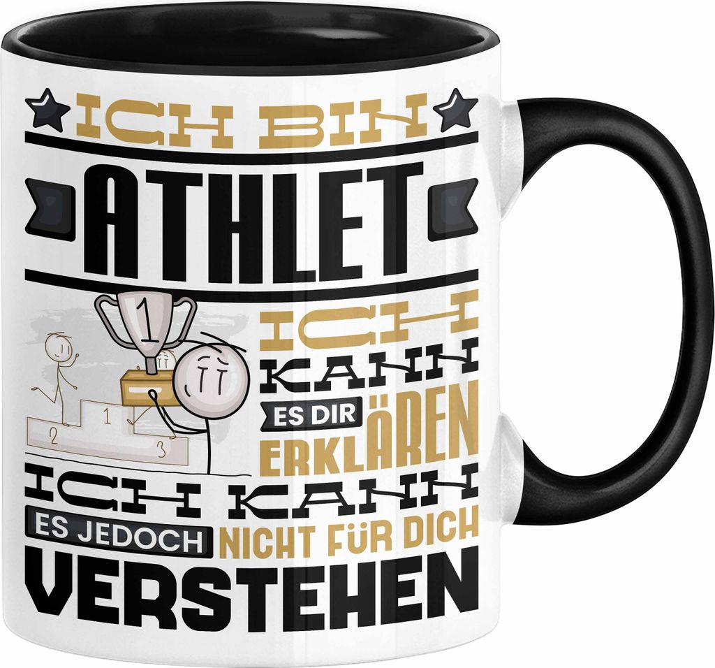 Athlet Geschenk Tasse Geschenkidee für Athlet Geburtstag Lustiger Spruch Ich Bin Athlet Ich Kann Es Dir Erklären Aber Nicht Für Dich Verstehen (...