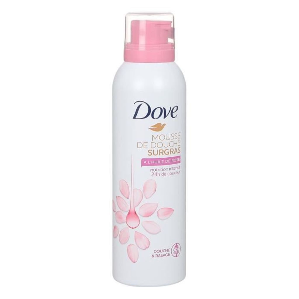 Dove Shower Mousse - Rose Oil 200 ml Produktbild 