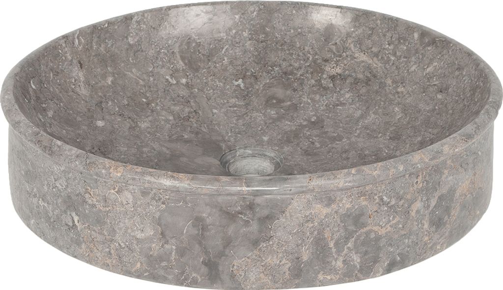 Marmor Waschbecken MARMER-oval Grau