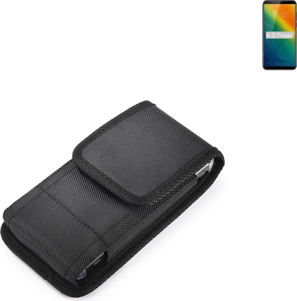 Holster Gürteltasche kompatibel mit Lenovo K9 Note Holster Gürtel Tasche wasserabweisend Handy Hülle Schutz Hülle Outdoor schwarz K-S-Trade