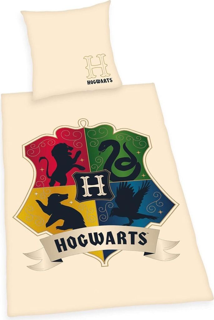 Harry Potter - Hogwarts - Bettwäsche (Bunt)