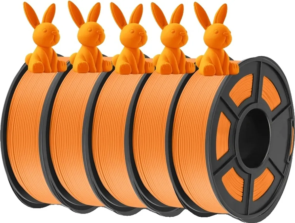 Filament PLA 1.75mm pour Prototypage Rapide JAYO Mat Orange Jeu Bobine 1.1 kg