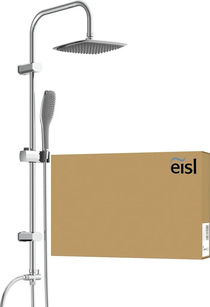 Set doccia EASY FRESH, sistema doccia senza rubinetto 2 in 1 con doccia a pioggia grande (250 x 200 mm) e doccetta, doccia a pioggia senza rubinetto