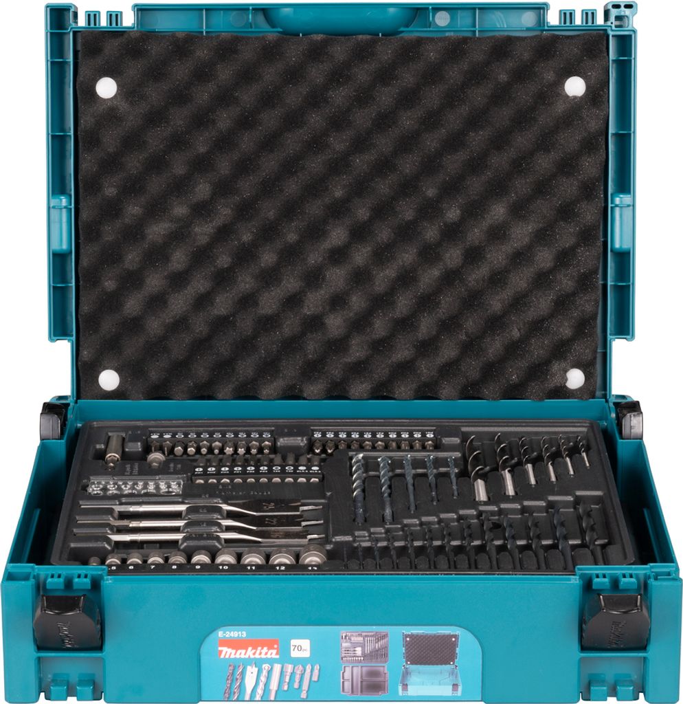 Jeu de forets et d'embouts de vissage Makita 70 pièces 70 Image du produit 