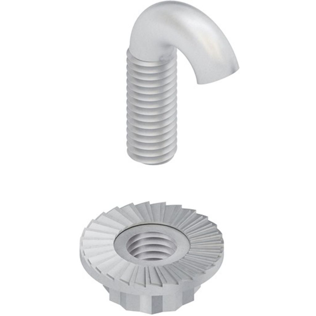 Niedax GRSM6V Hakenschraube GRSM 6 V ** Gewinde M6 m.verzahnter Flanschmutter
