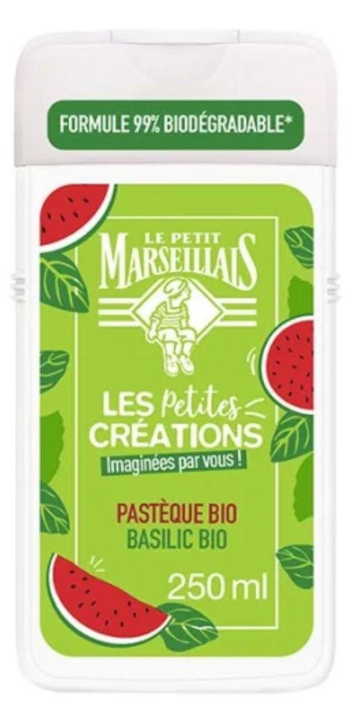 Le Petit Marseillais Douchegel 250 ML PASTEQUE & BASILIC BIO