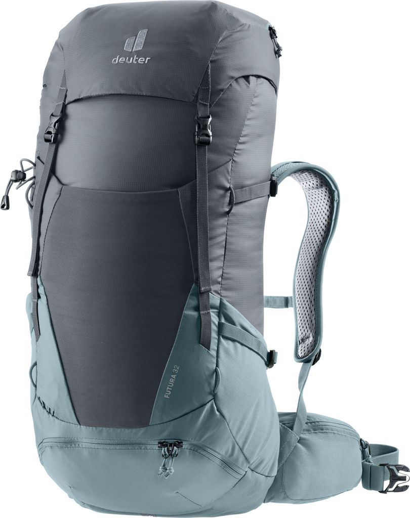 Deuter Futura, Vršek, Klimmen, Wandelen, Grijs, Unisex, Productafbeelding 