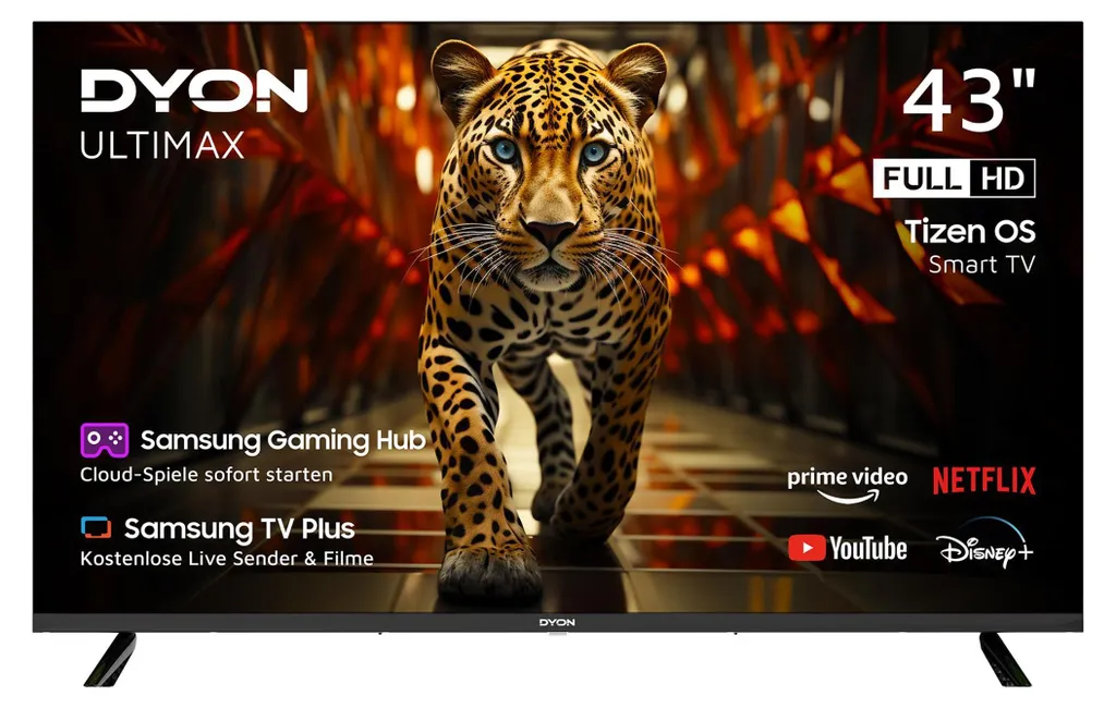 Téléviseur LED 43 pouces DYON Ultimax 43F-TI Full HD Écran Plat 108cm