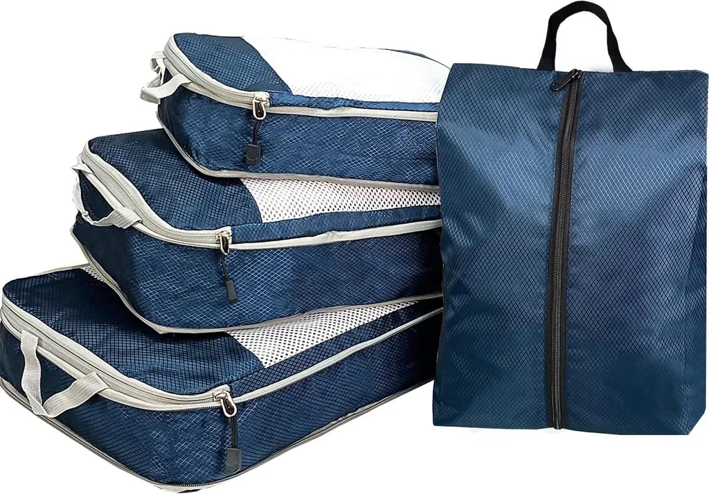 Organisateur de valise voyage : Packing cubes 4 pièces spécial vacances - 2
