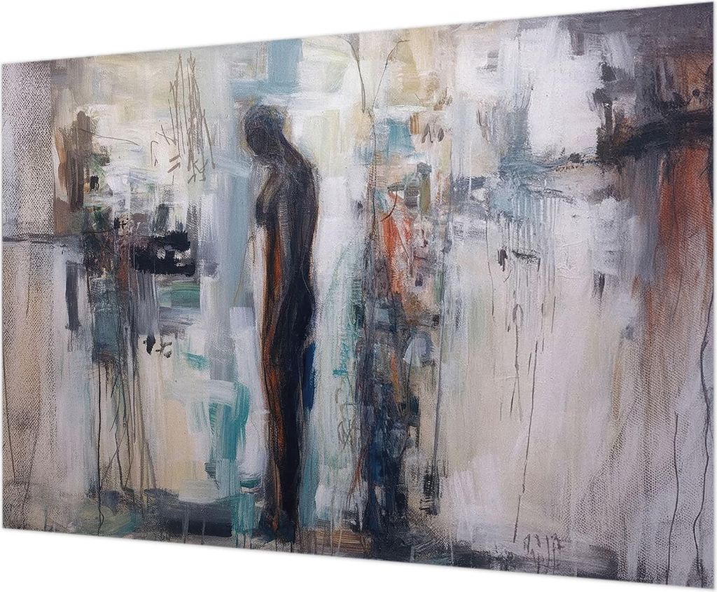 Wandtapete - Dekorative Tapete für Wohnzimmer - Tapetenfolie für Wanddekoration - 208x146 cm - Mysteriöse Gestalt