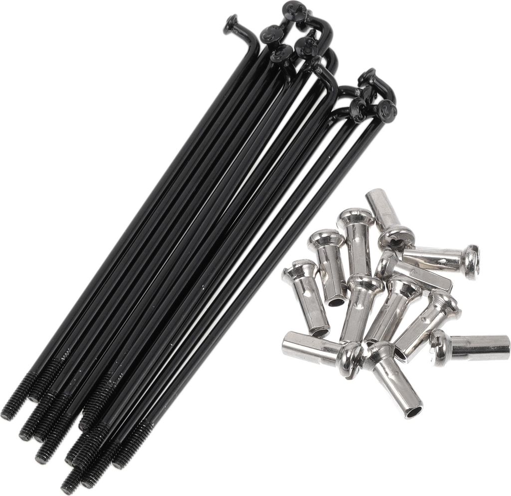 Fahrradspeichen 14G 78mm Länge Fahrradrad Speichen 304 Edelstahl Schwarz 1 Satz