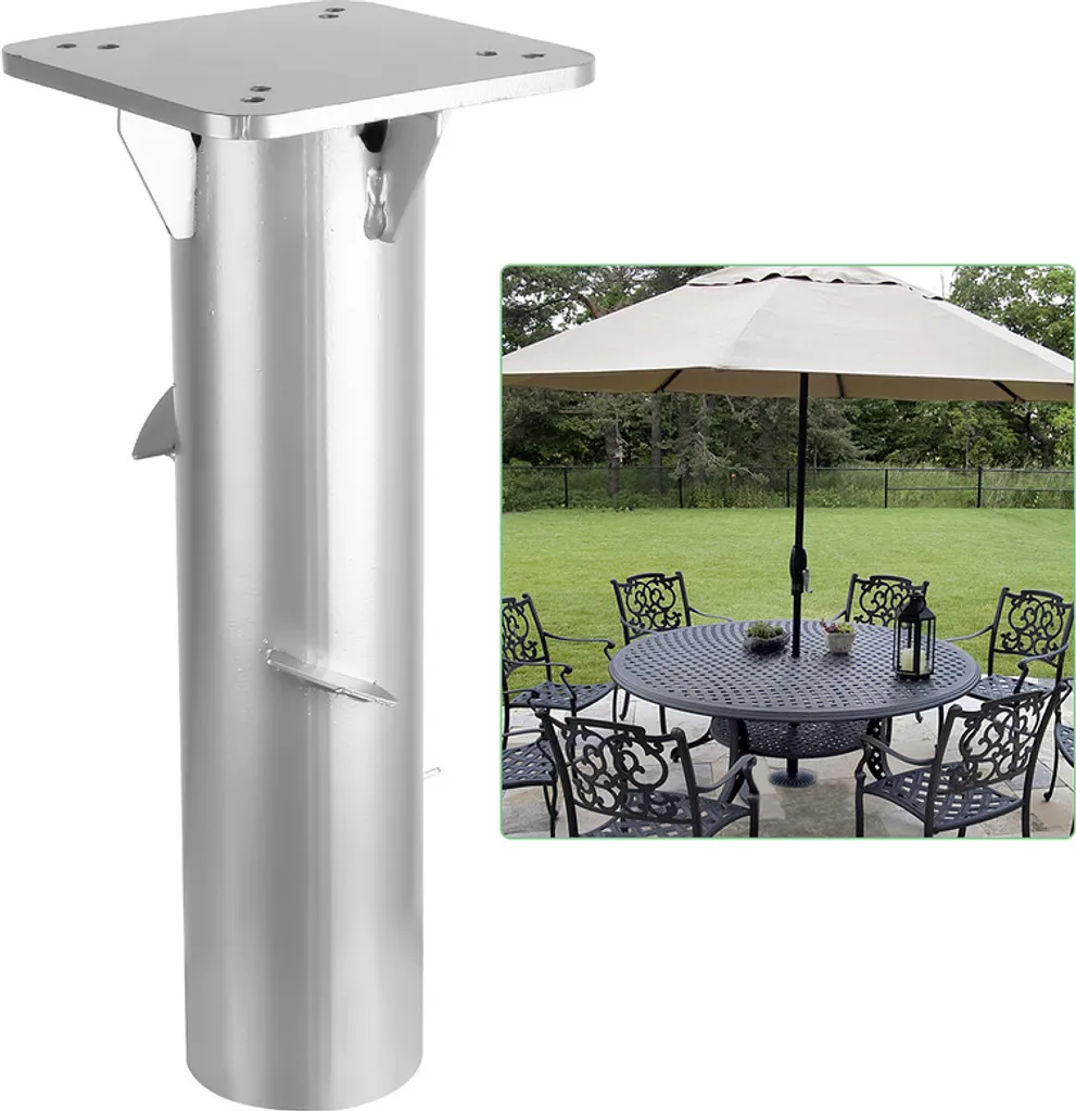 Jopassy 16 cm Supporto per ombrellone per ombrellone a braccio laterale Piastra di base universale Ombrellone