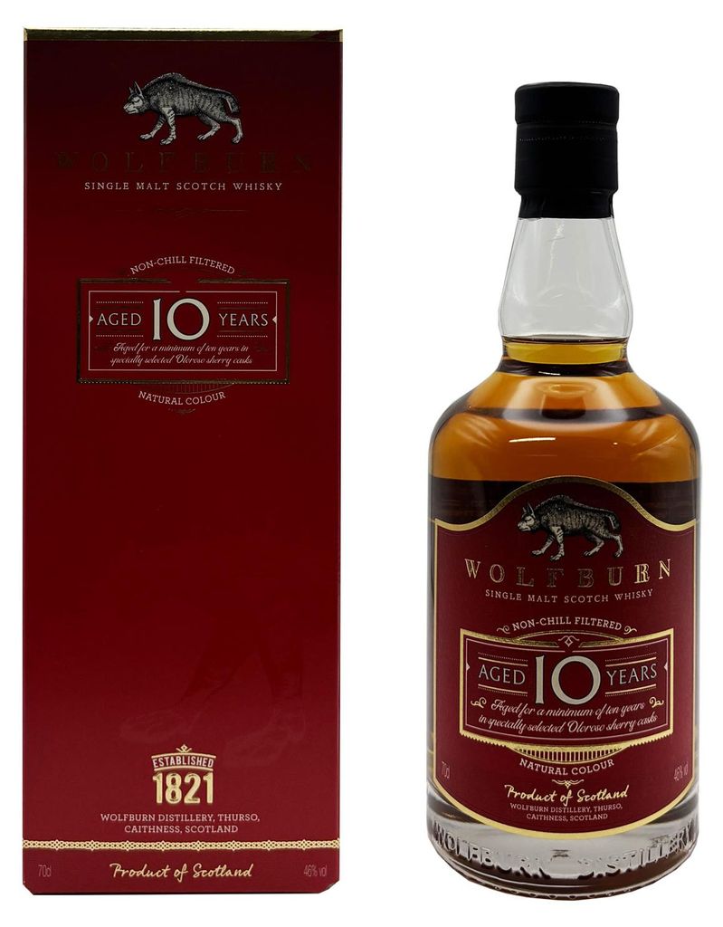 Wolfburn 10 Years Single Malt Scotch Whisky, 46% Vol. 0,7 l Produktbild 