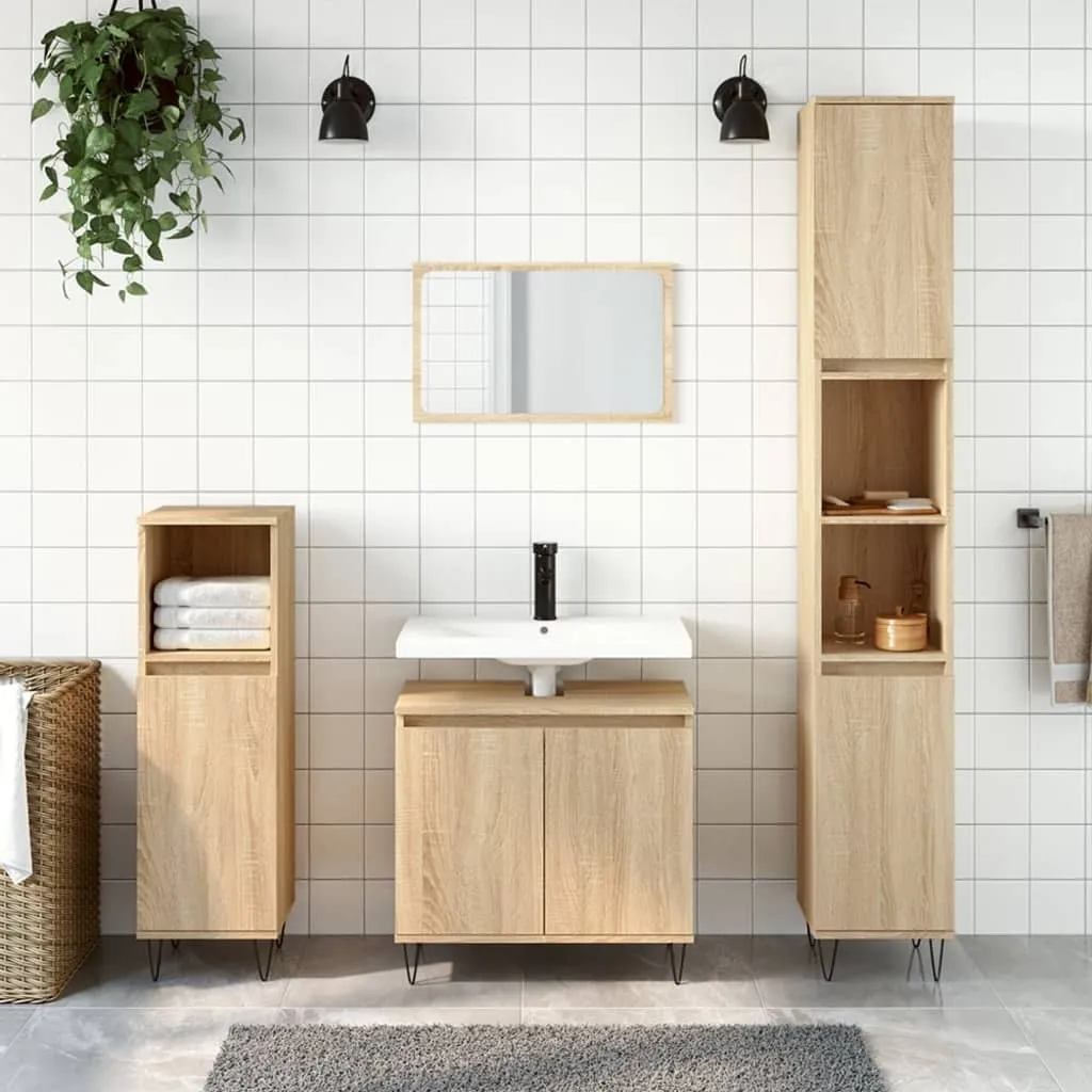 Occasione! Mobile Bagno Maison Exclusive 58x33x60 Rovere Sonoma
