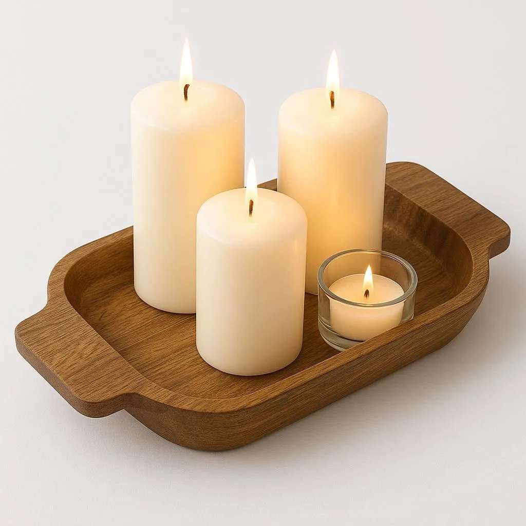 Vassoi Legno Marrakesh Set 3 Pezzi | Decorazione Boho Chic Ovale - 7