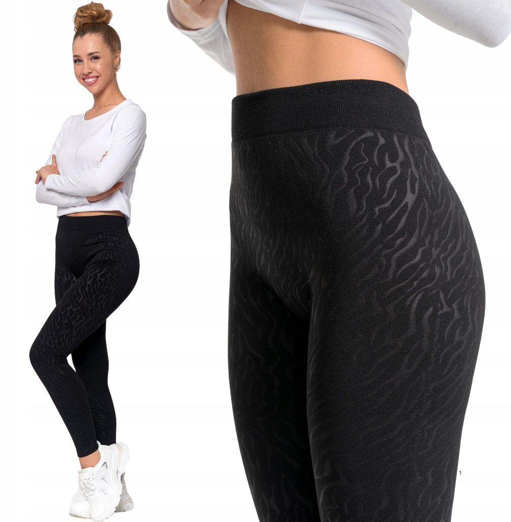 Pantalones de yoga para mujer, de cintura alta, corte Imagen del producto 