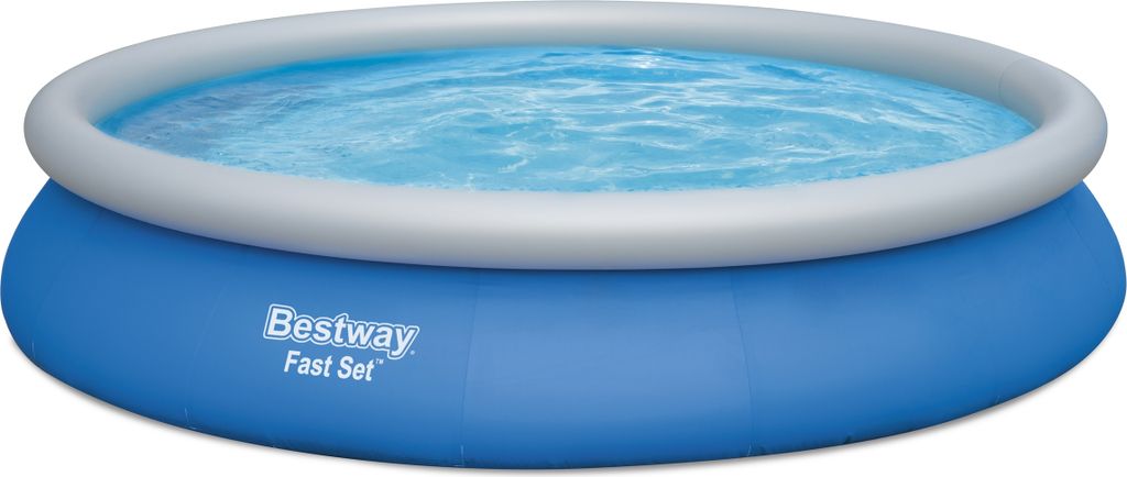 Bestway Aufblasbarer Pool für Erwachsene Ratan Ring mit Filter 475x84 cm Garten 57313