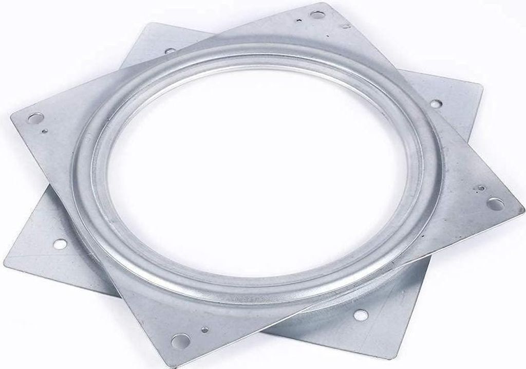 Lazy Susan Drehteller 6 Zoll - Drehteller Lager - 360 Grad Quadratische Drehhardware Für Präsentation und Möbel - Küchen TV Regal Schreibtisch ...