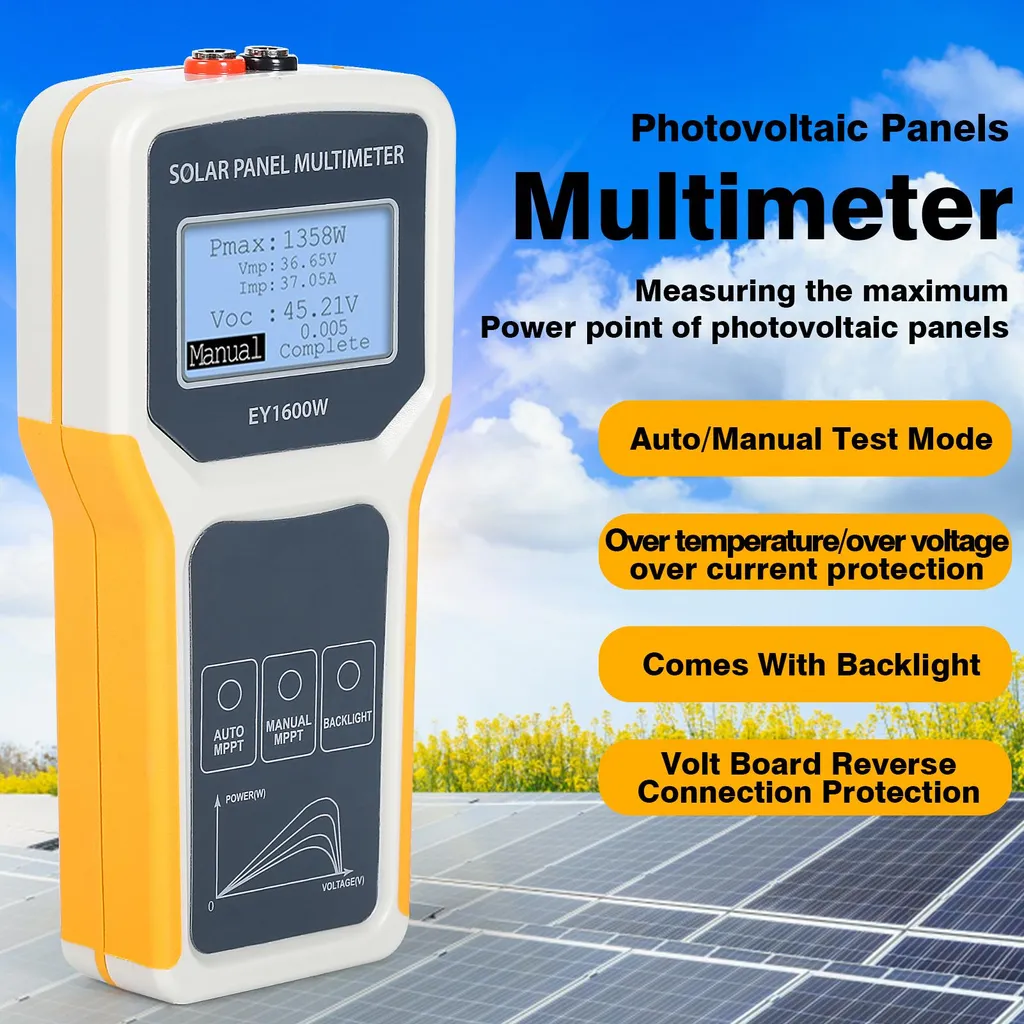 Multimètre EY1600W Testeur MPPT Solaire 1600W avec Écran LCD Précis - 2