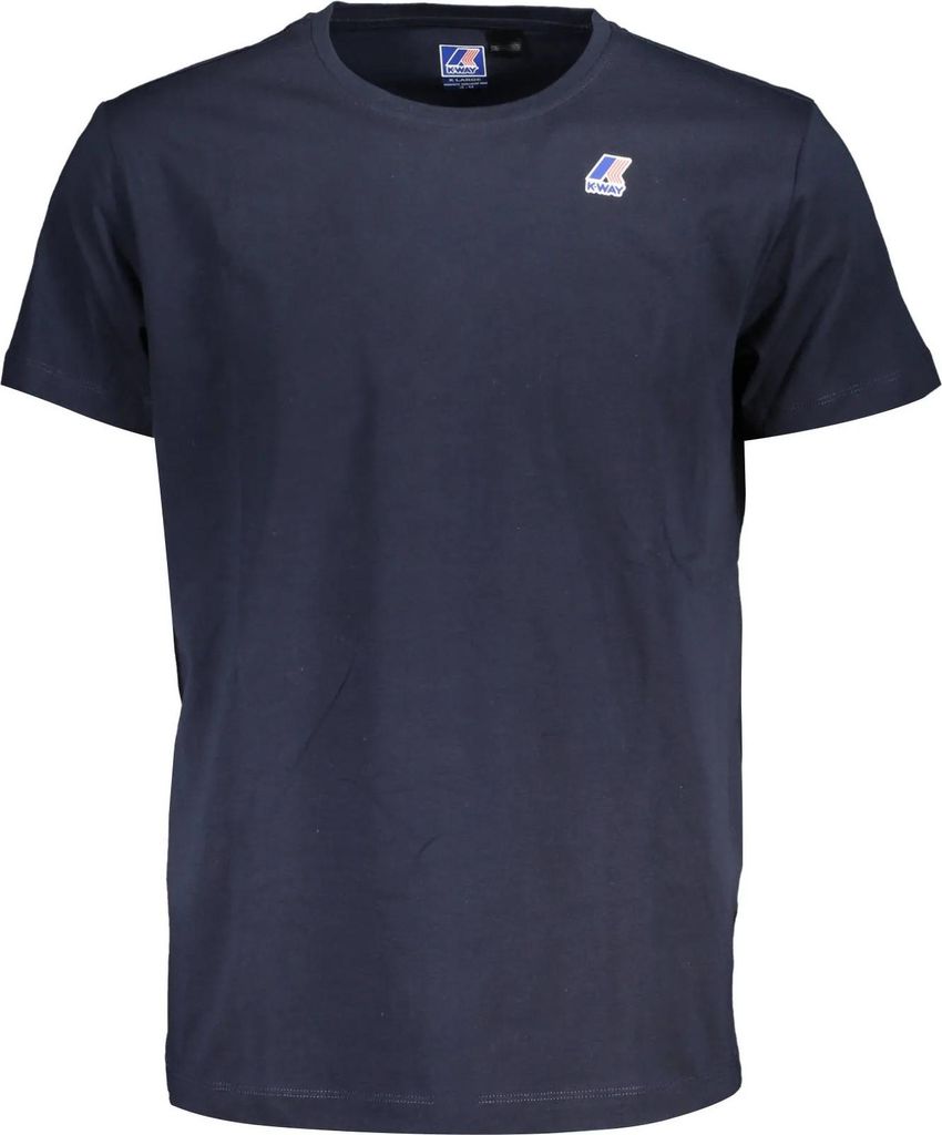 Kurzarm TShirt Rundhals Logo Blau KWay : Größe - S Größe: S