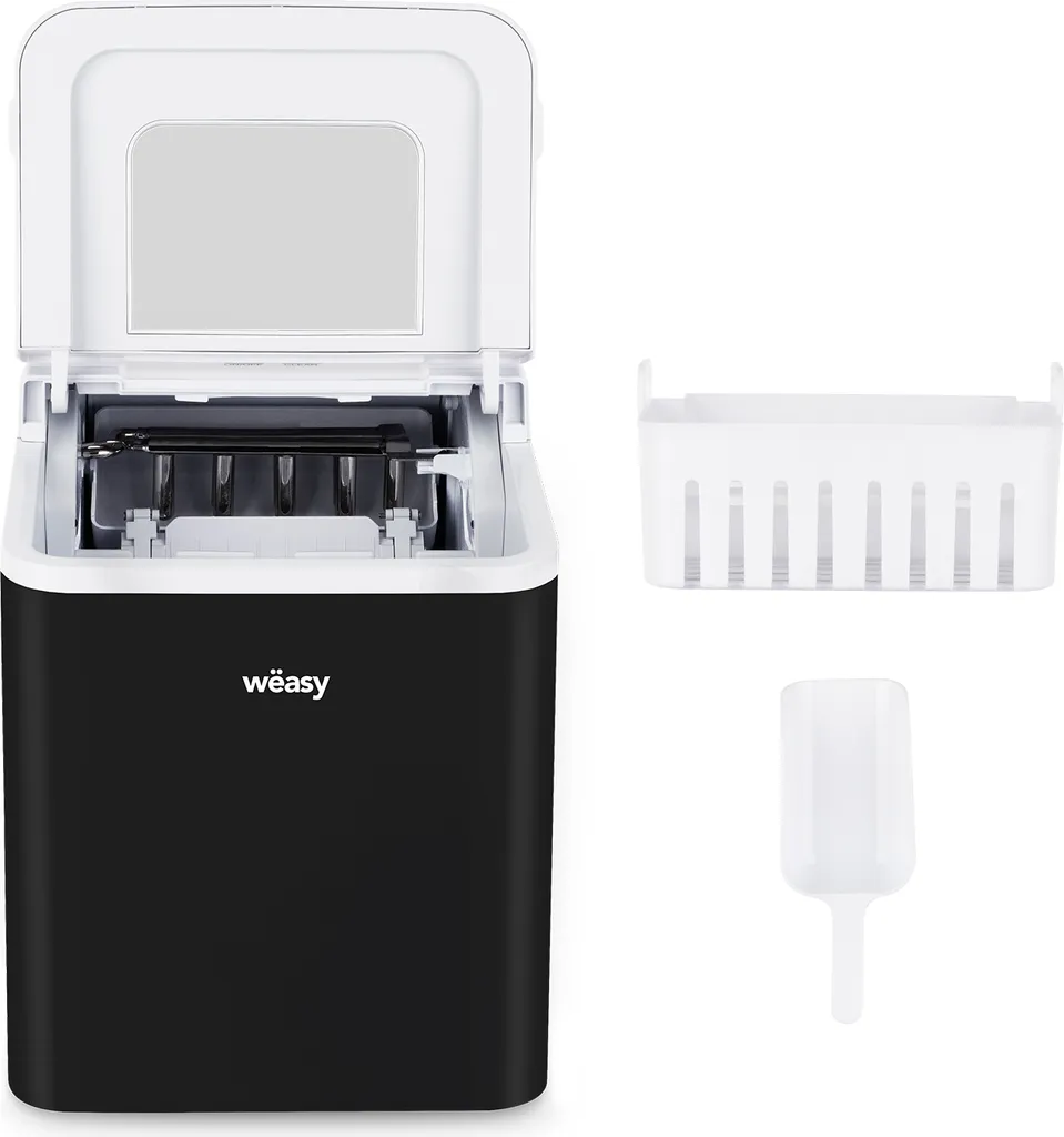 Fini les bacs vides : Machine à glaçons Wëasy 12kg compacte et noir