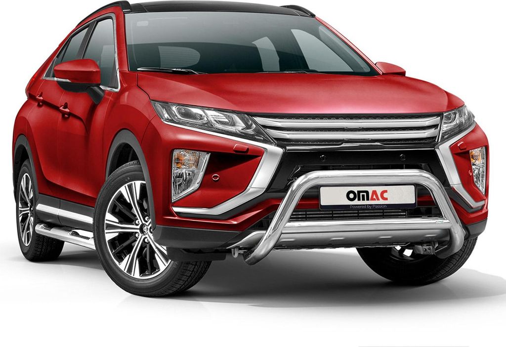 Frontbügel Frontschutzbügel fürsubishi Eclipse Cross 2017-2022 ABE Stahl Silber