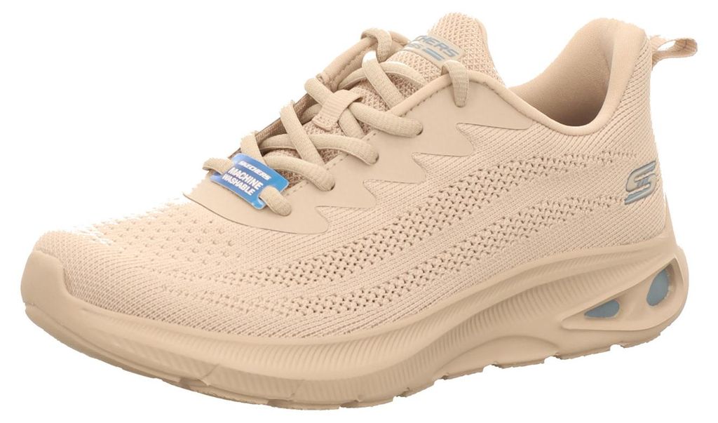 Skechers Damen-Sneaker BOBS UNITY - SLEEK WAVES Tan-Beige, Farbe:beige/schlamm, EU Größe:36