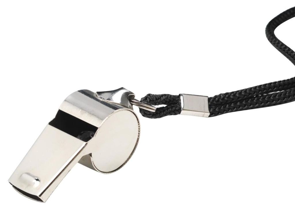 Trillerpfeife "Schiri" silber/schwarz Silber Produktbild 