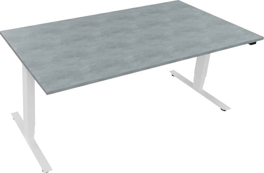 Sitz-/Stehtisch T-Kufe klappbar B1800xT900xH625-1285 ws/Beton