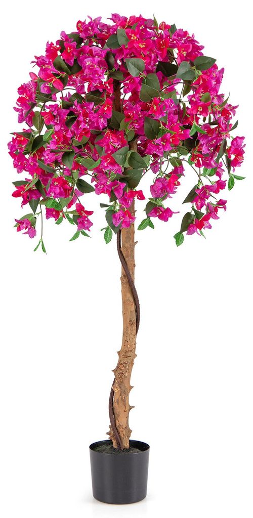 COSTWAY 2 er Set 135 cm Kunstbaum, Kunstpflanze im Topf, Produktbild 