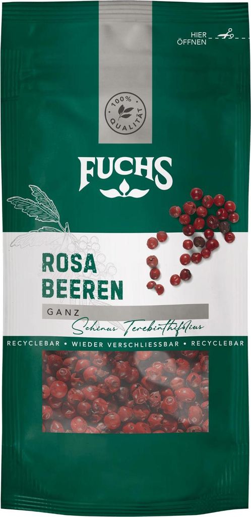 Rosa Beeren ganz