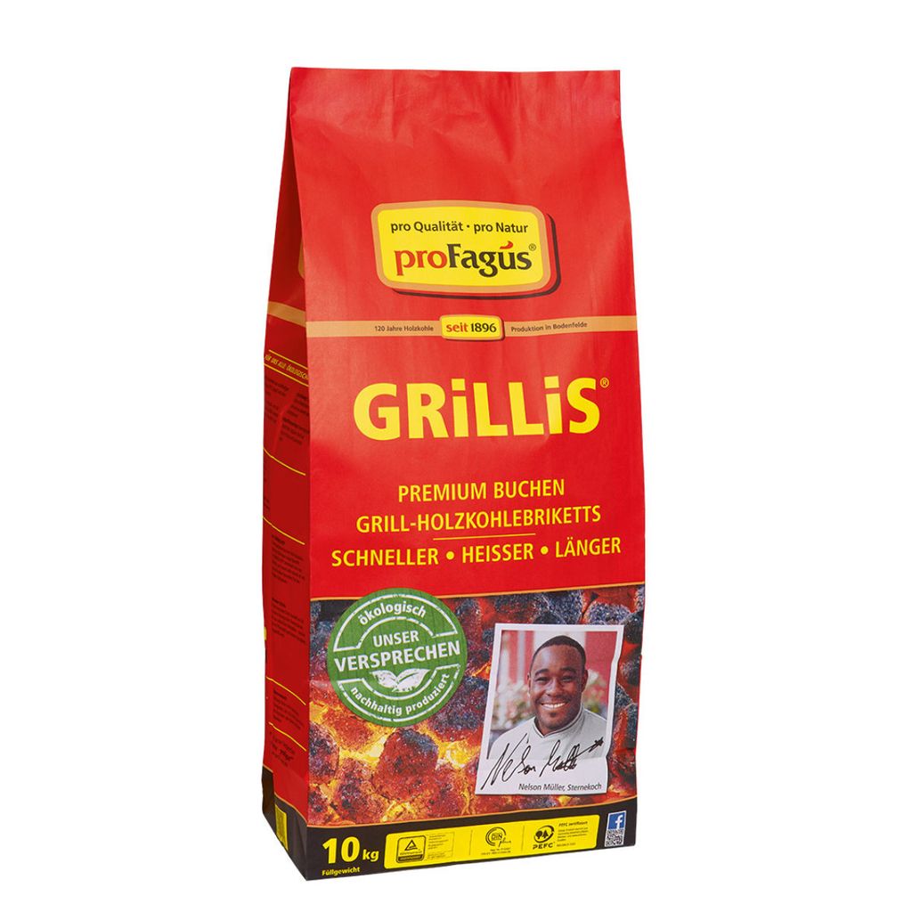 proFagus Grillis Prémiové bukové grilovacie brikety na Obrázok produktu 