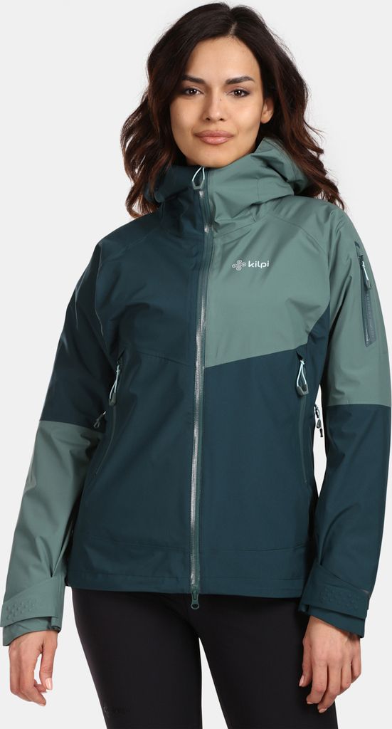 Wasserdichte Hardshell-Jacke für Damen Kilpi MAMBA-W, DUNKELGRÜN, Größe 34