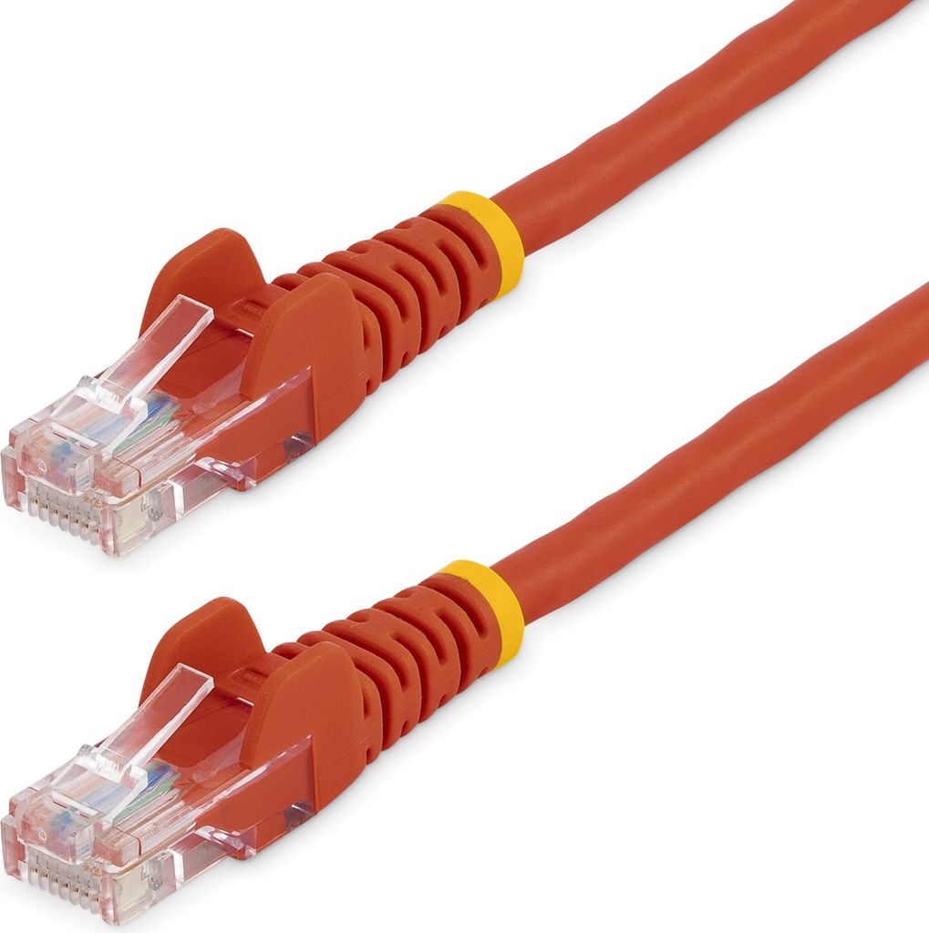StarTech.com 10m Cat5e Ethernet Netzwerkkabel Snagless mit RJ45 - Rot