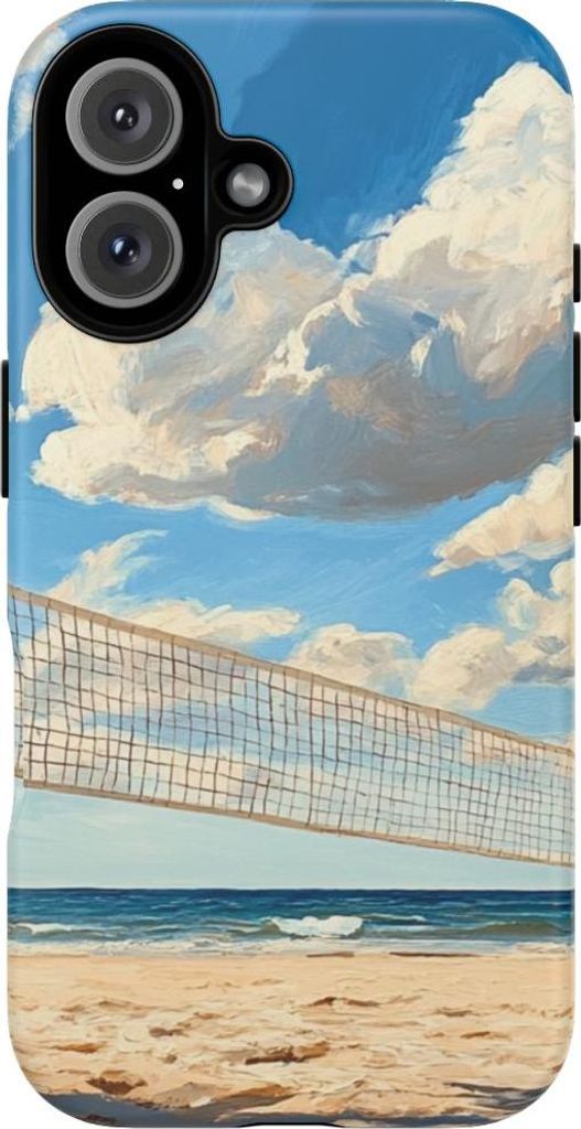 Strand-Volleyballnetz bei Sonnenschein – Hülle Kompatibel mit iPhone 16
