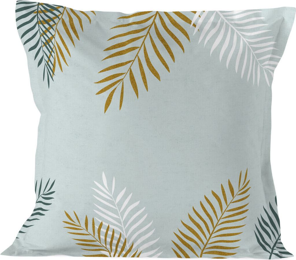 Foliage mint Kissenbezug 80x80 cm 100% Baumwolle Hergestellt in Europa