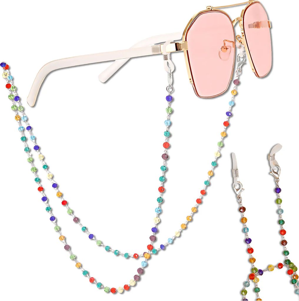 EDIBAZZAR | Elegante Brillenkette Bunt Retro Produktbild 
