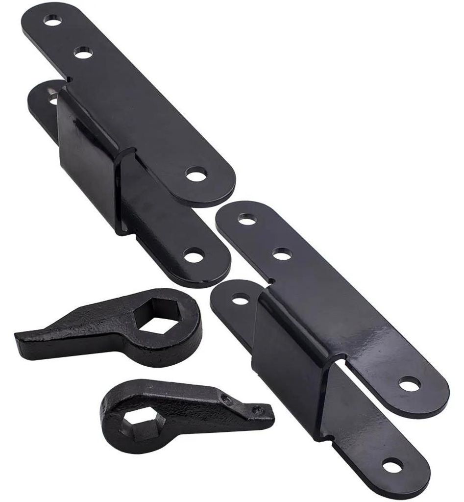 Höherlegungssatz 4x4 - Torsionsschlüssel & Hintere Schäkel - 2,5–7,5 cm Fahrzeughöherlegung - Für GMC S15 Jimmy 4WD 1983–1991 & Chevy S10 ...