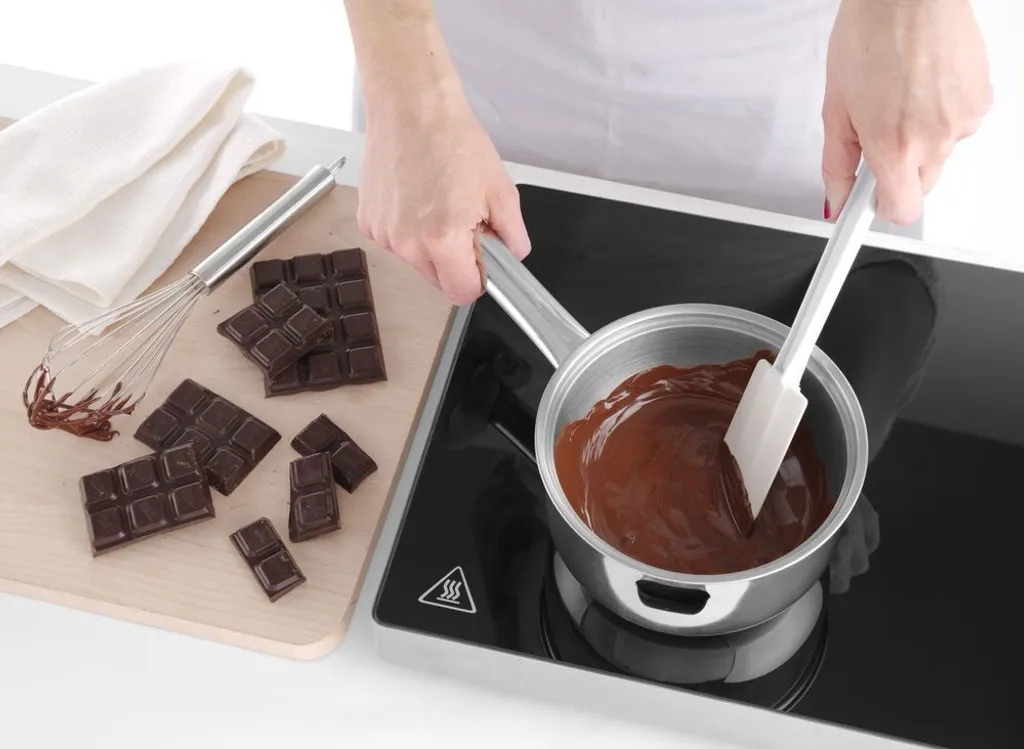 Marmite de bain-marie compacte de 1L en inox brossé Hendi