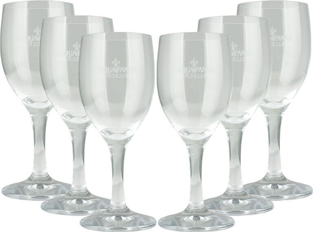 6x San Pellegrino Acqua Panna Stielglas 0,2L Produktbild 