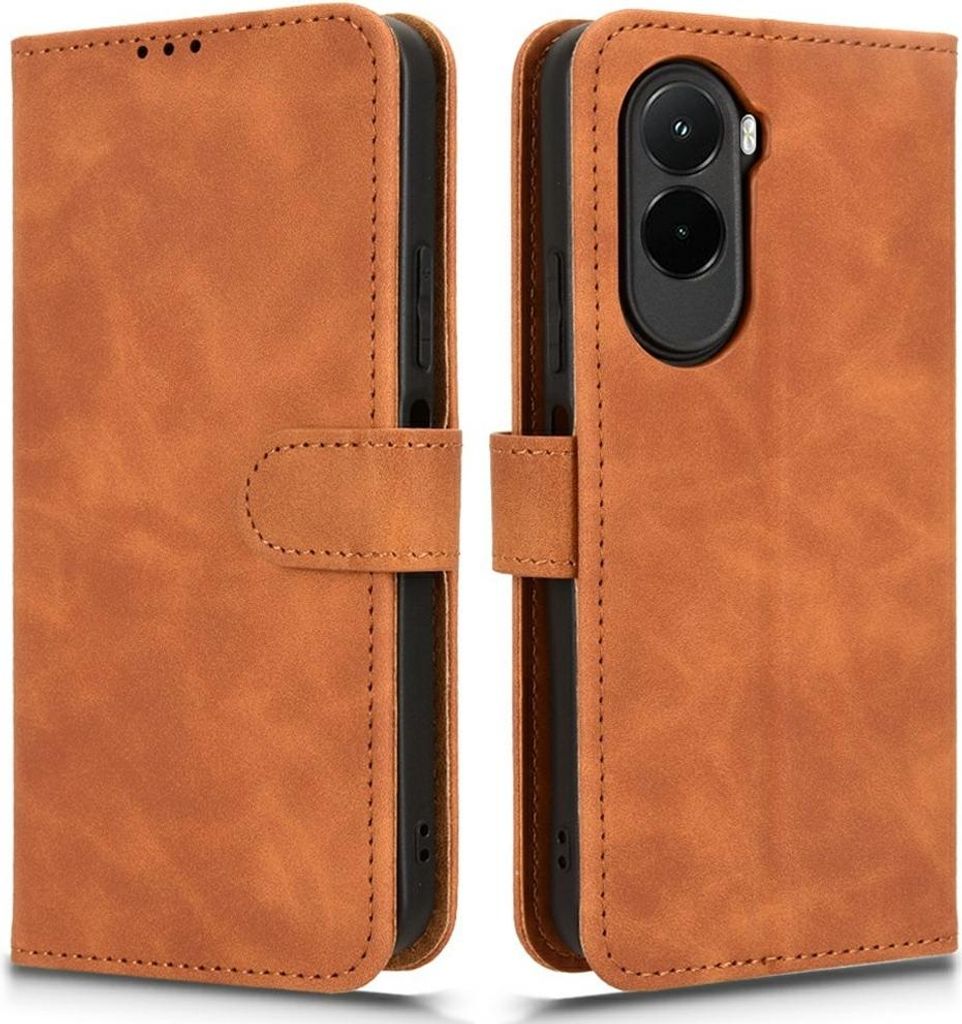 Xiaomi Poco M7 Hülle - Coverup Klapphülle - Braun