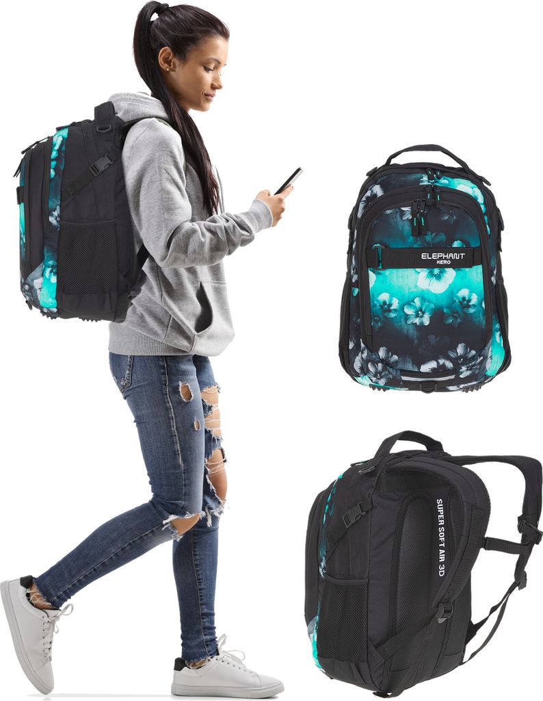 Schulrucksack Set 2 Teile Elephant Hero Signature Rucksack Produktbild 15
