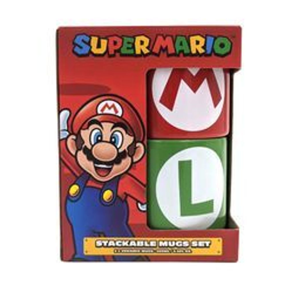 Super Mario - Mario Luigi Initial - Tassen-Set Produktbild 3