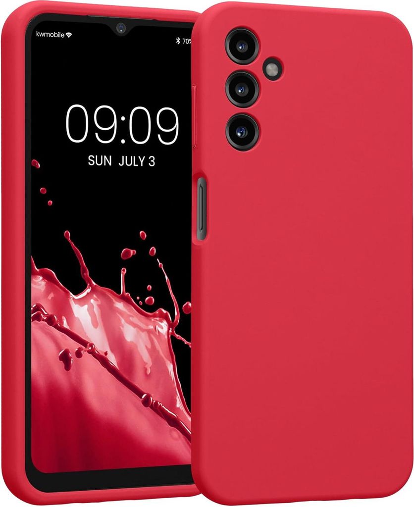 Silikonhülle Für Samsung Galaxy A13 5G Rot Matt Sm-A136U
